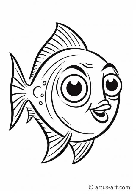 Ton Balığı Boyama Sayfası